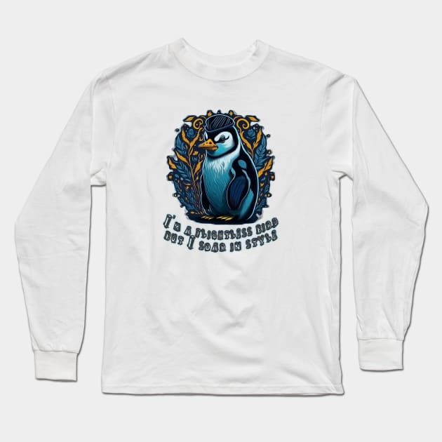 penguin girl Long Sleeve T-Shirt by ElArrogante